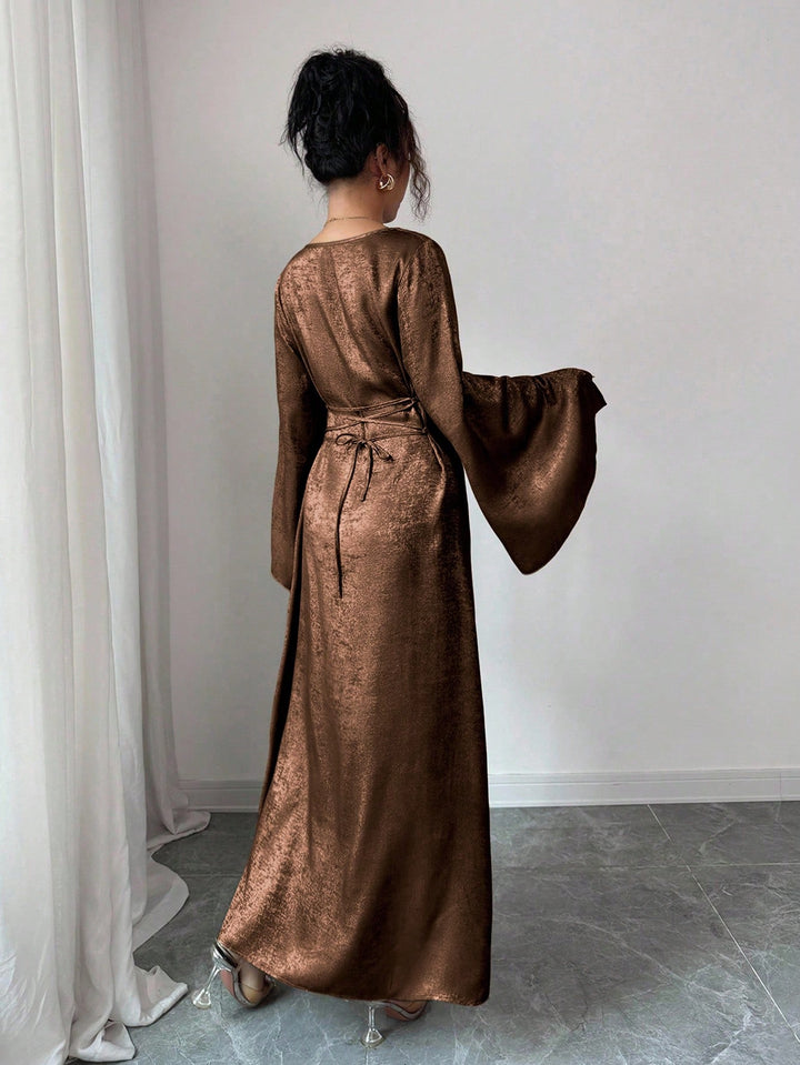 SHEIN maxi ruha, barna