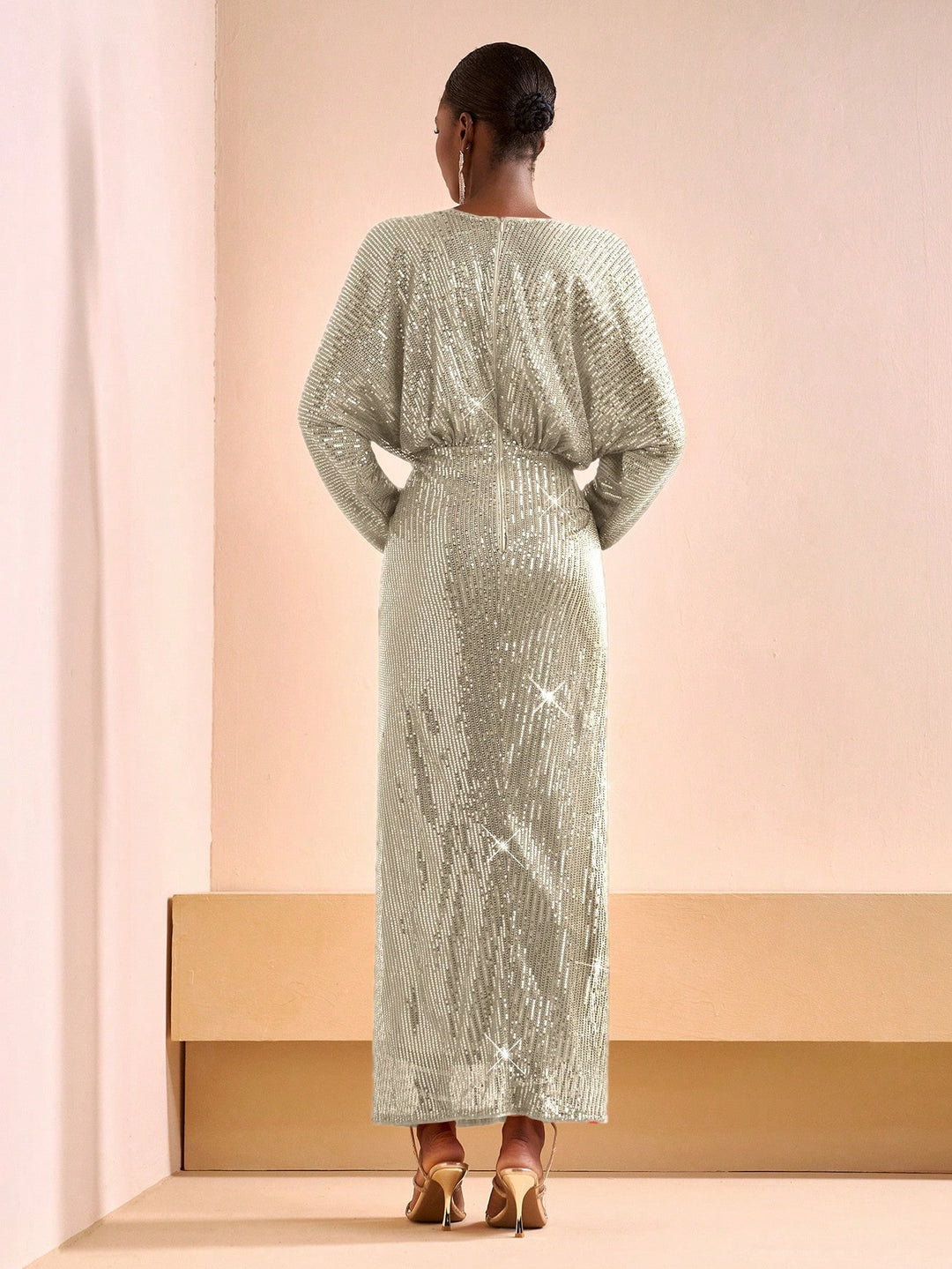 Rochie de ocazie SHEIN, auriu