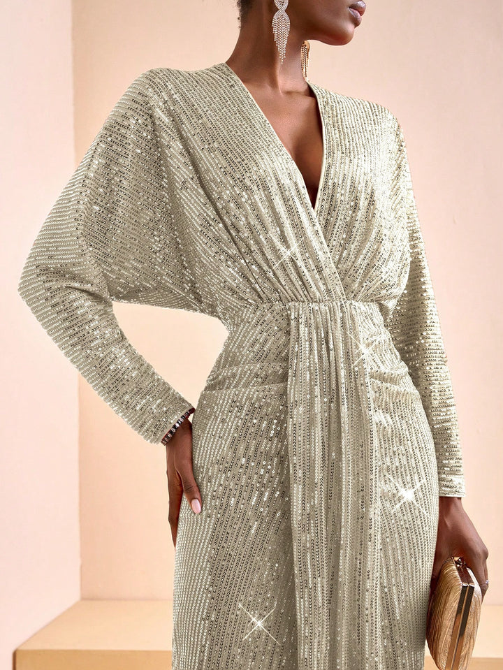 Rochie de ocazie SHEIN, auriu