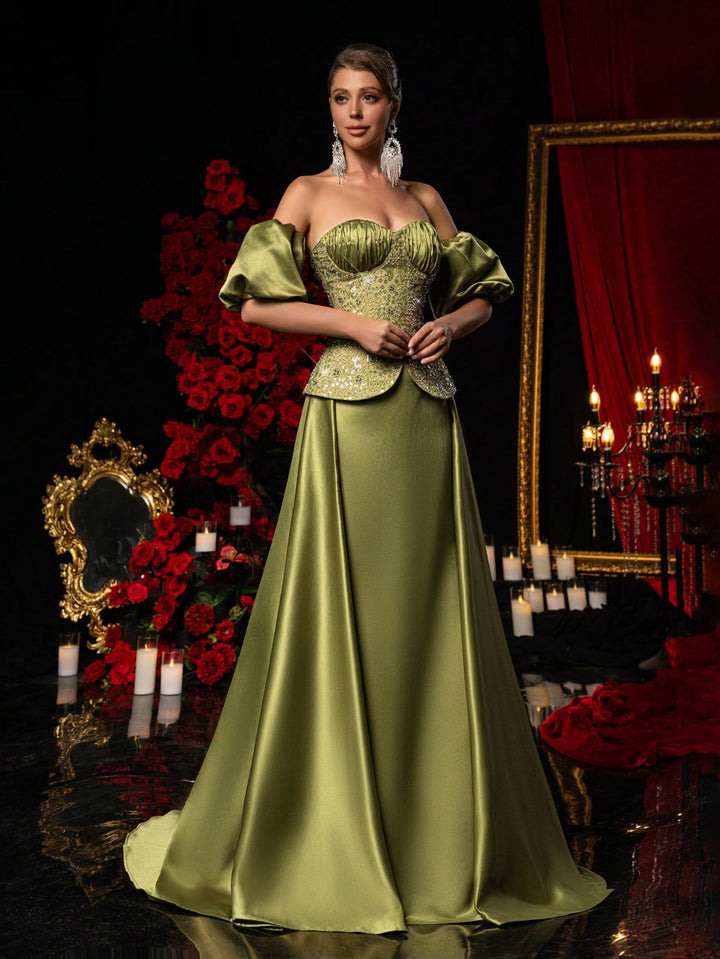 Rochie SHEIN, kaki