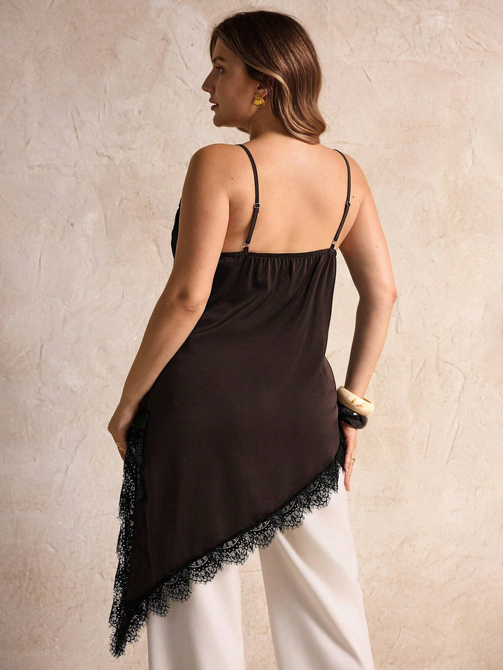 SHEIN top, barna