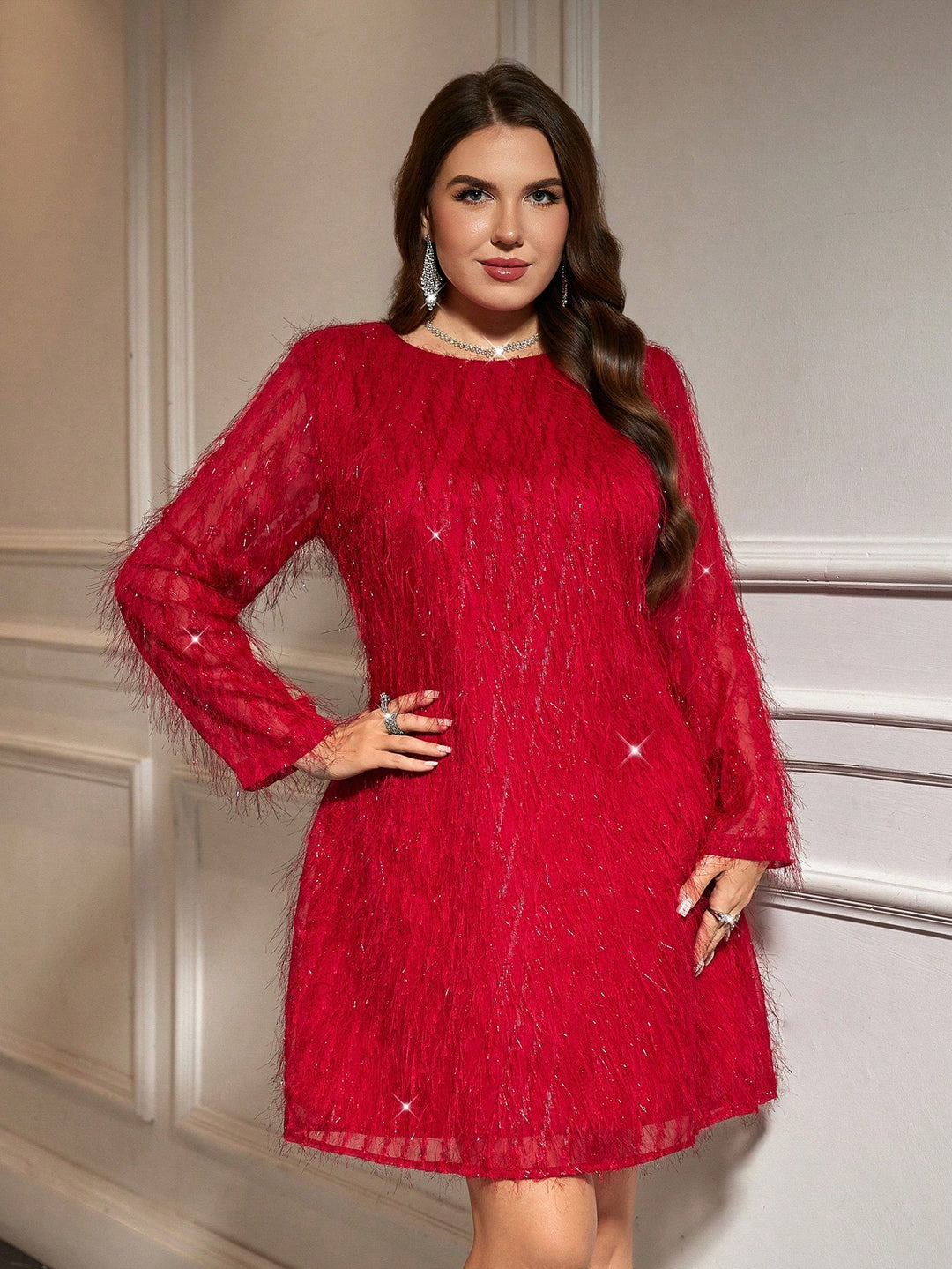 SHEIN ruha, piros