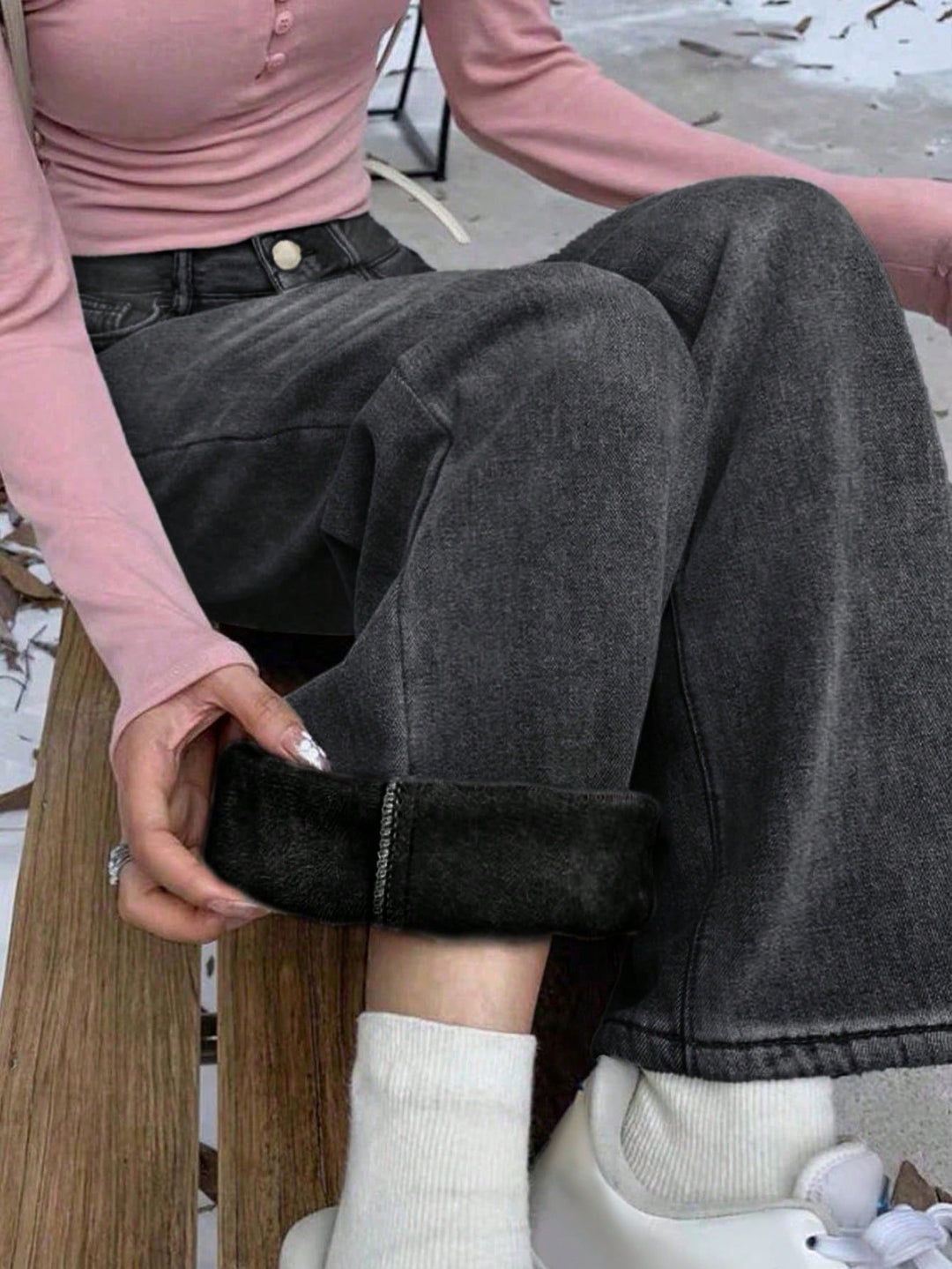Jeans SHEIN, gri
