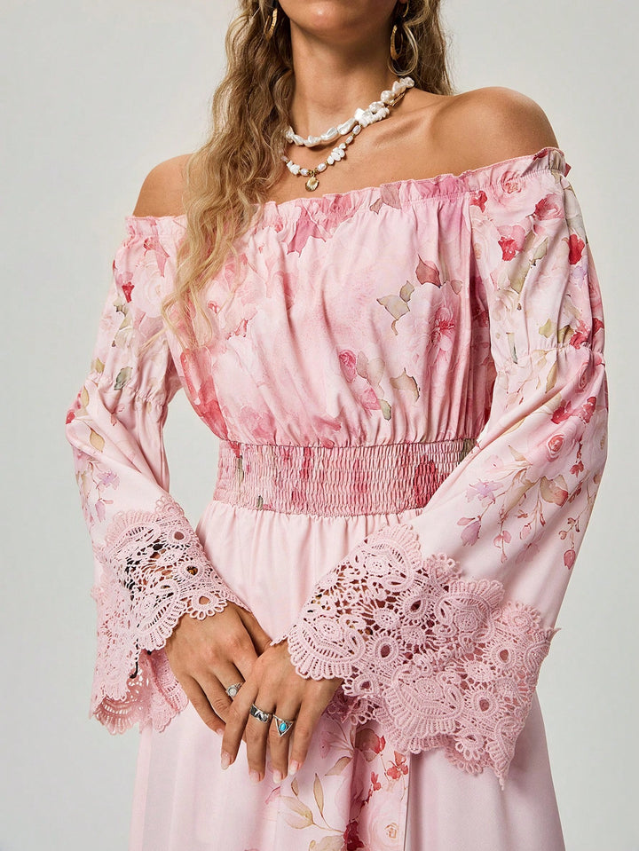 Rochie maxi SHEIN, roz