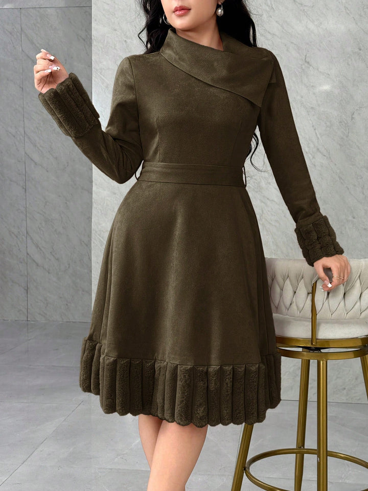 Rochie midi SHEIN, maro