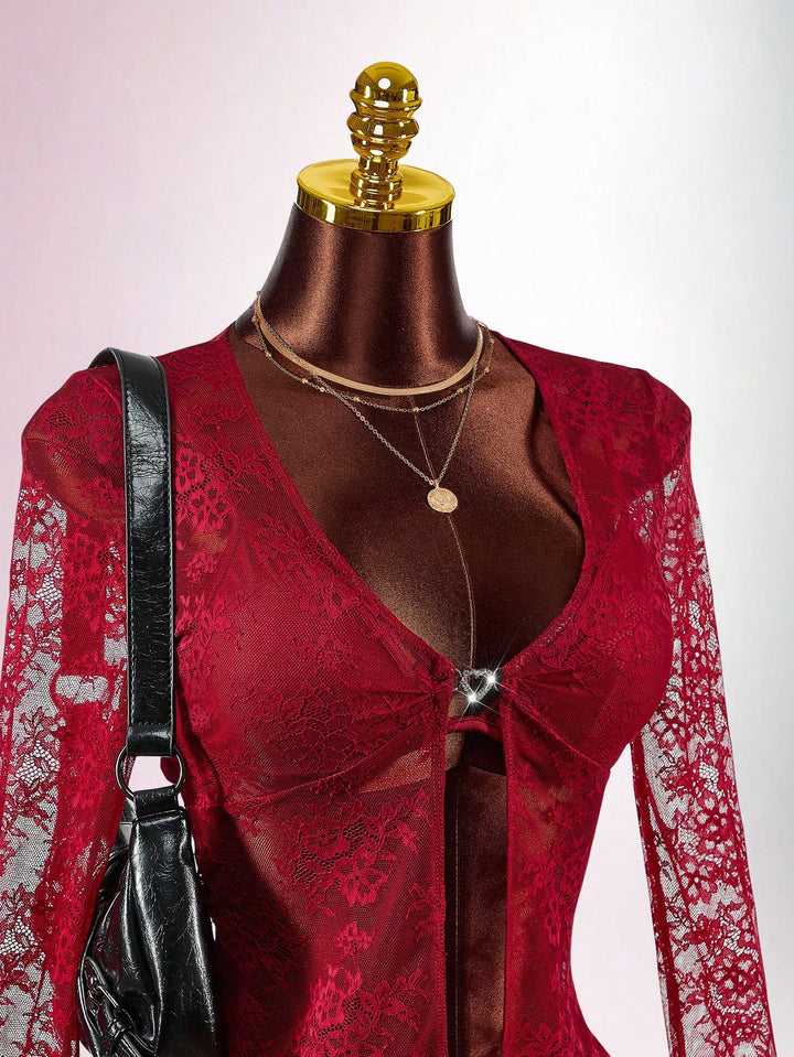 Top SHEIN, roșu