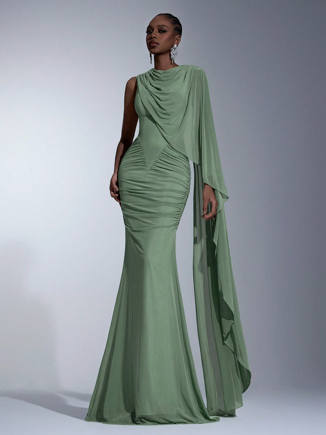 Rochie maxi SHEIN, verde