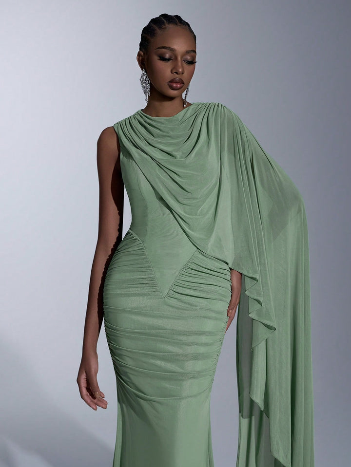 Rochie maxi SHEIN, verde