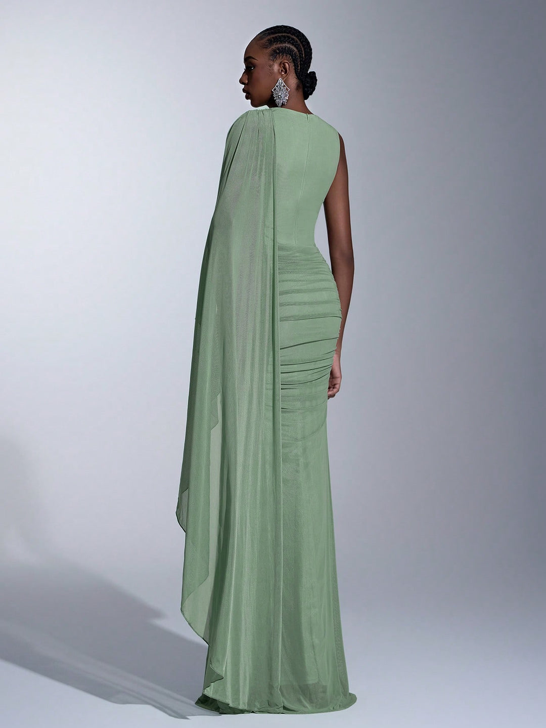 Rochie maxi SHEIN, verde