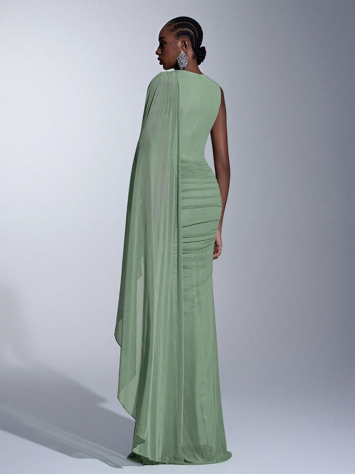 Rochie maxi SHEIN, verde