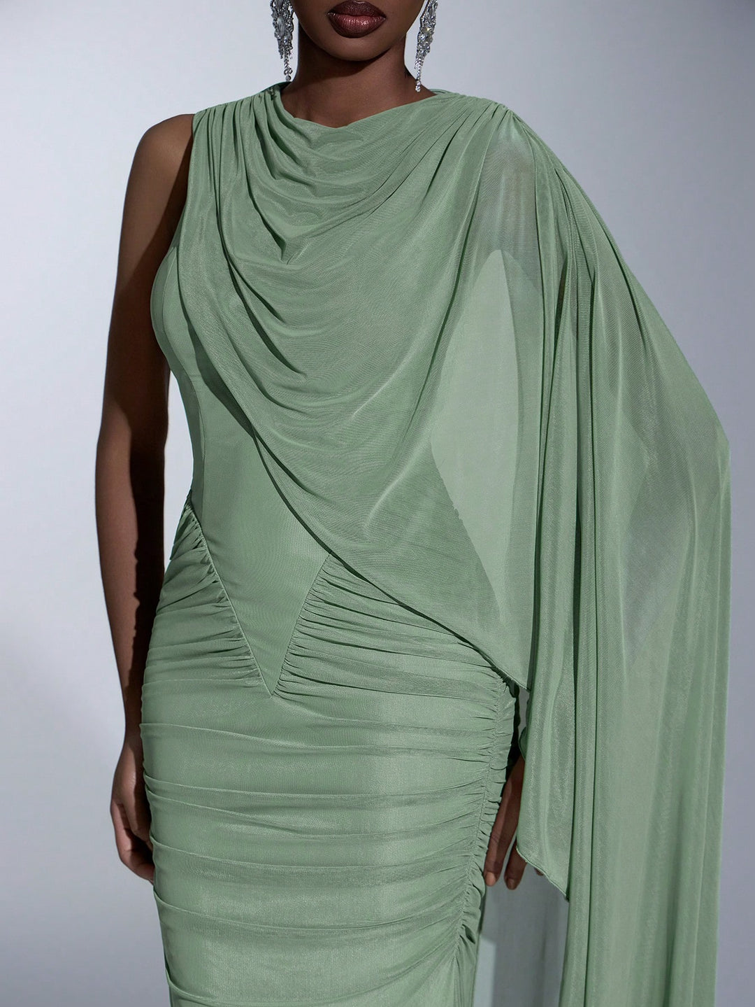 Rochie maxi SHEIN, verde