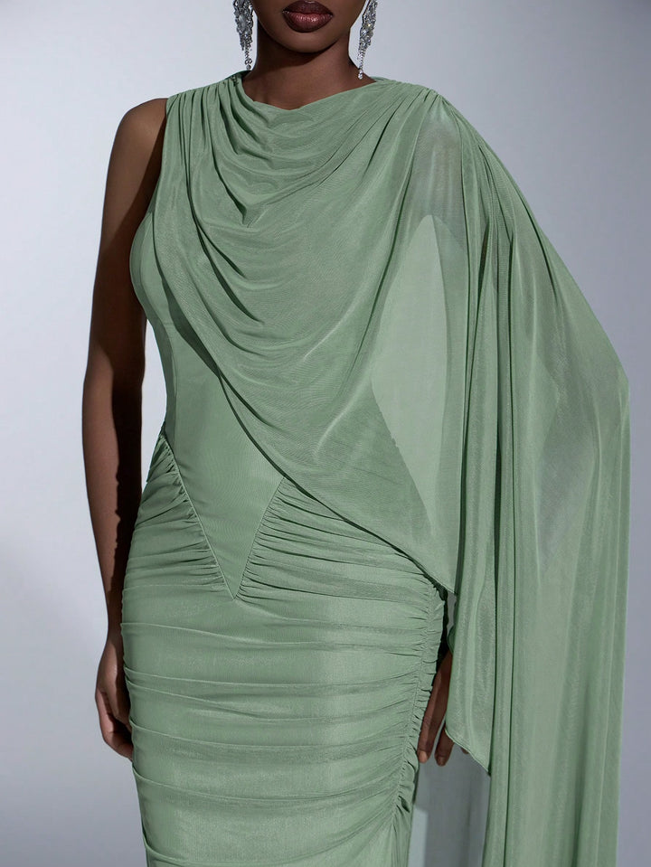 Rochie maxi SHEIN, verde