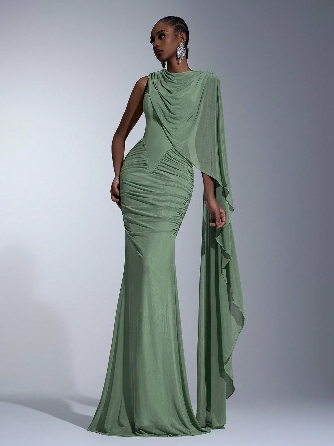 Rochie maxi SHEIN, verde