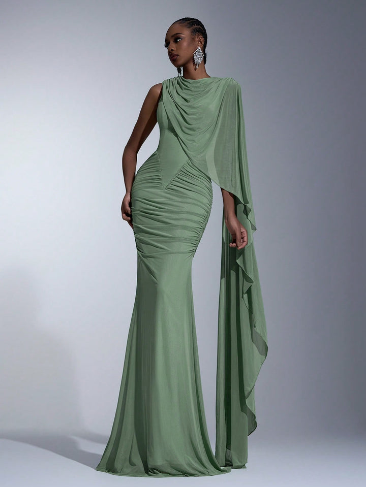 Rochie maxi SHEIN, verde