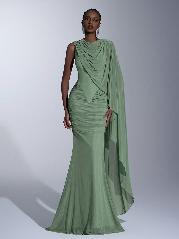 Rochie maxi SHEIN, verde