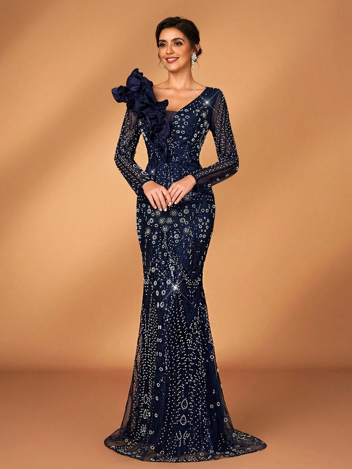 Rochie de ocazie SHEIN, albastru