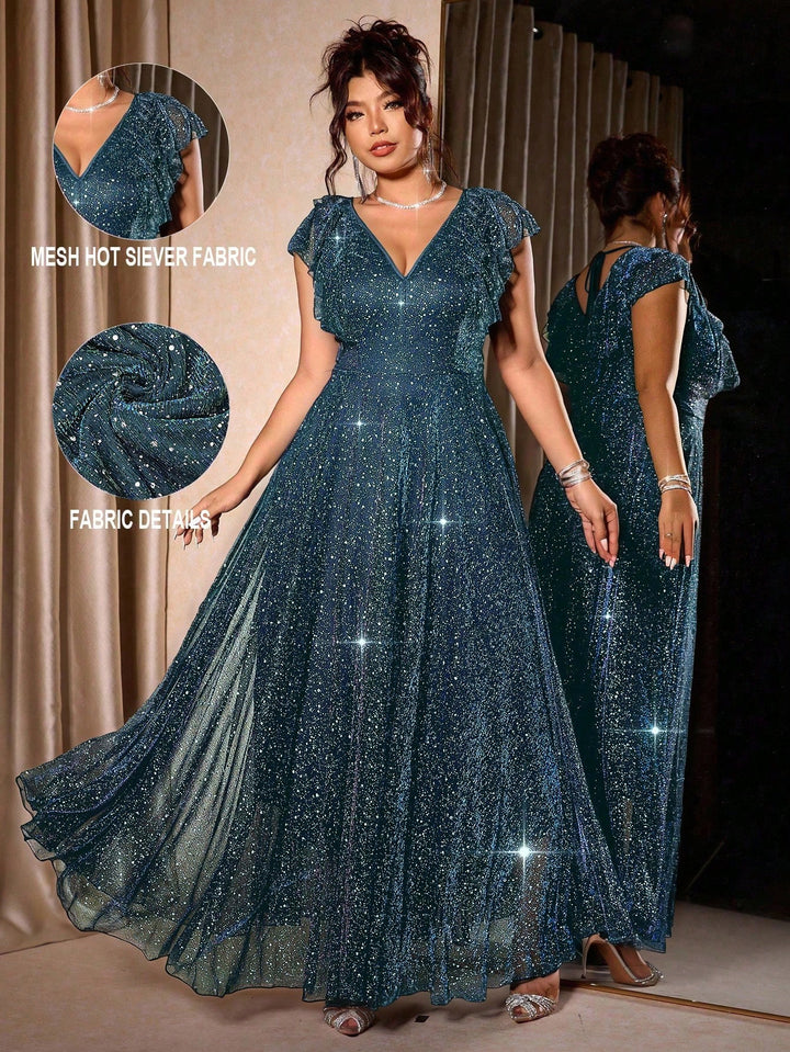 Rochie maxi SHEIN, verde