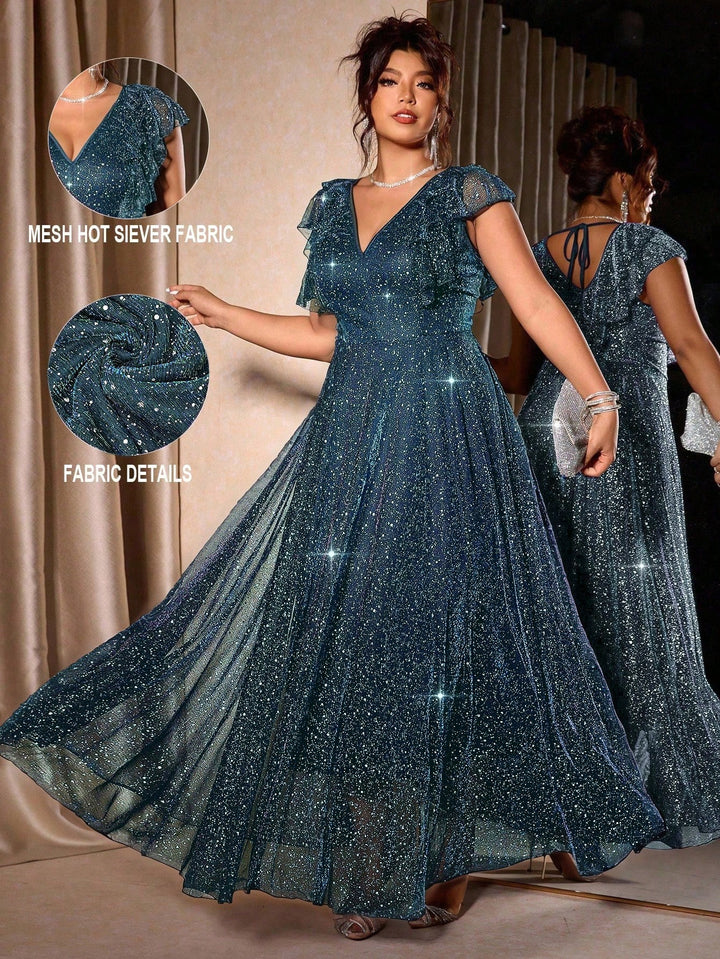 Rochie maxi SHEIN, verde