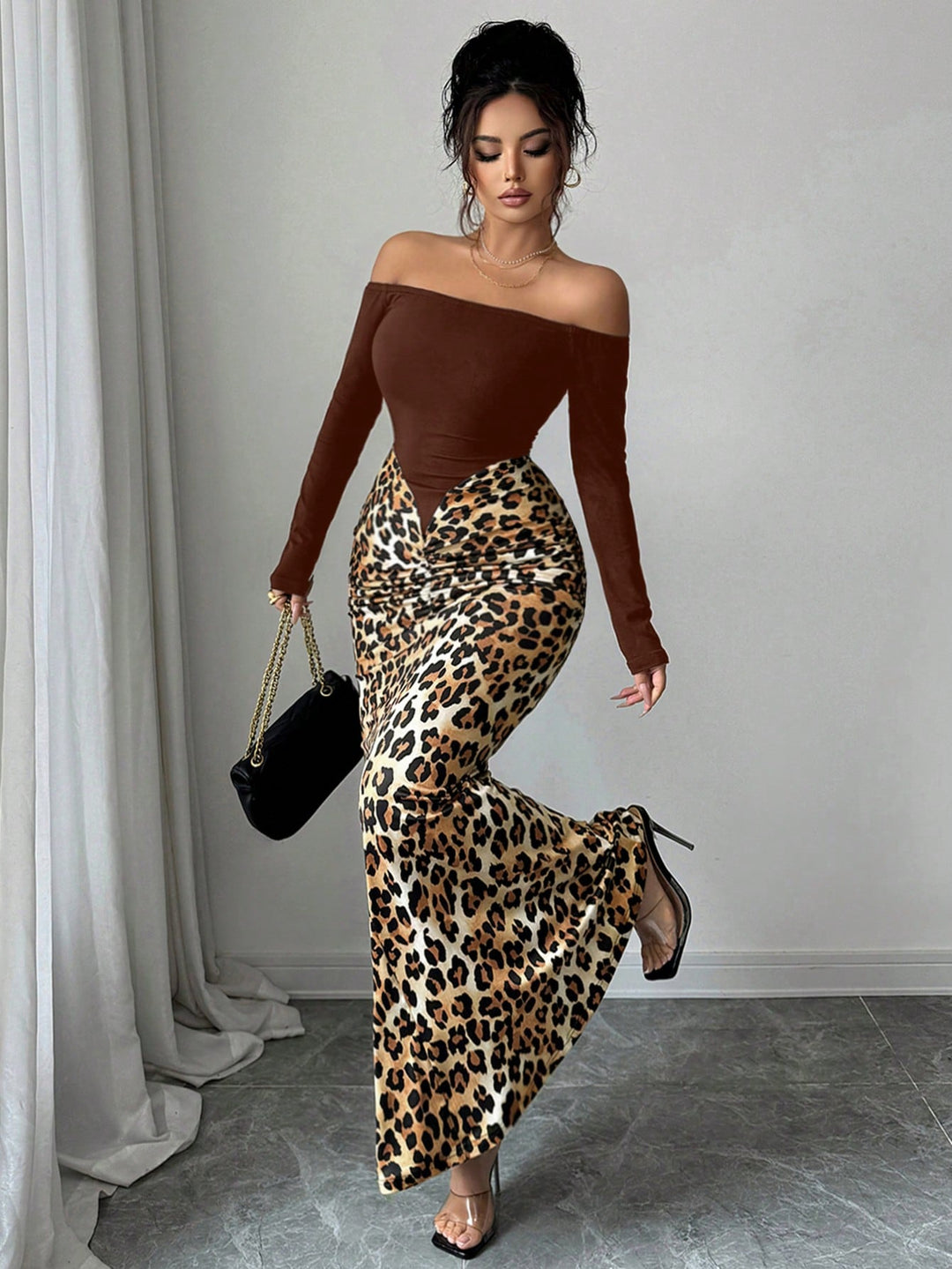 Rochie maxi SHEIN, mix culori