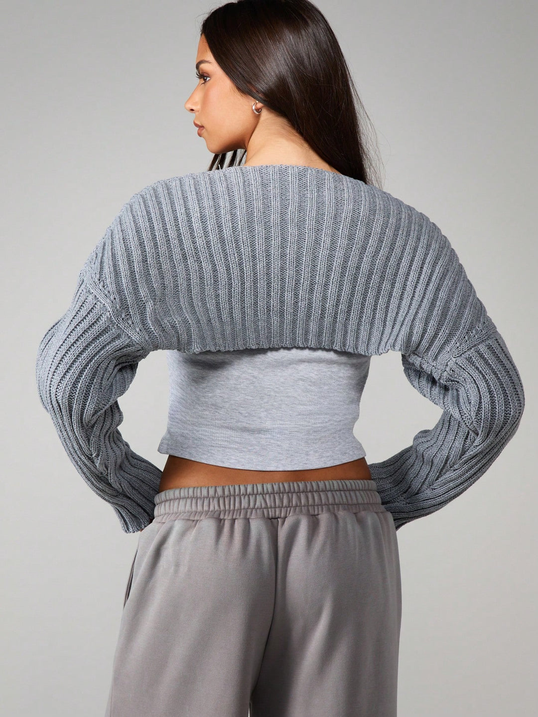 Cardigan SHEIN, gri