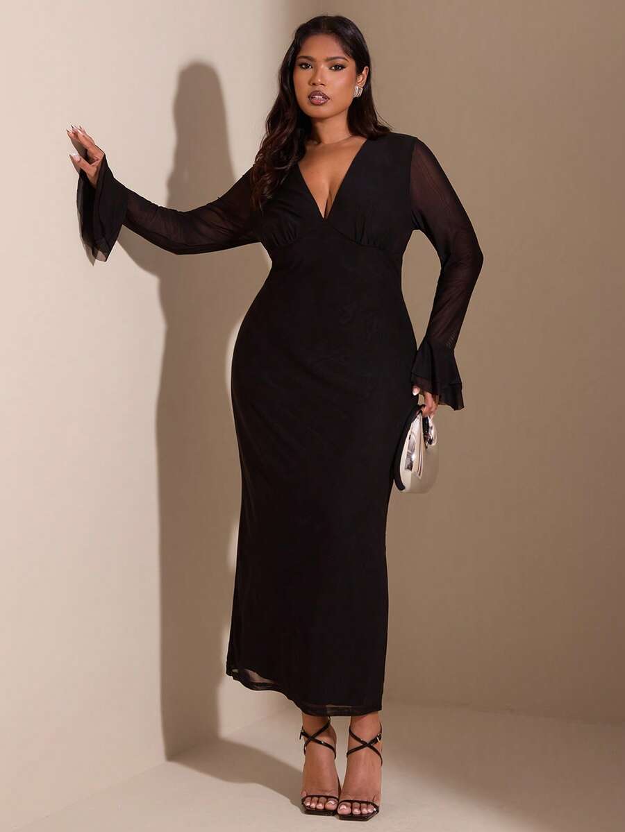 Rochie maxi SHEIN, negru