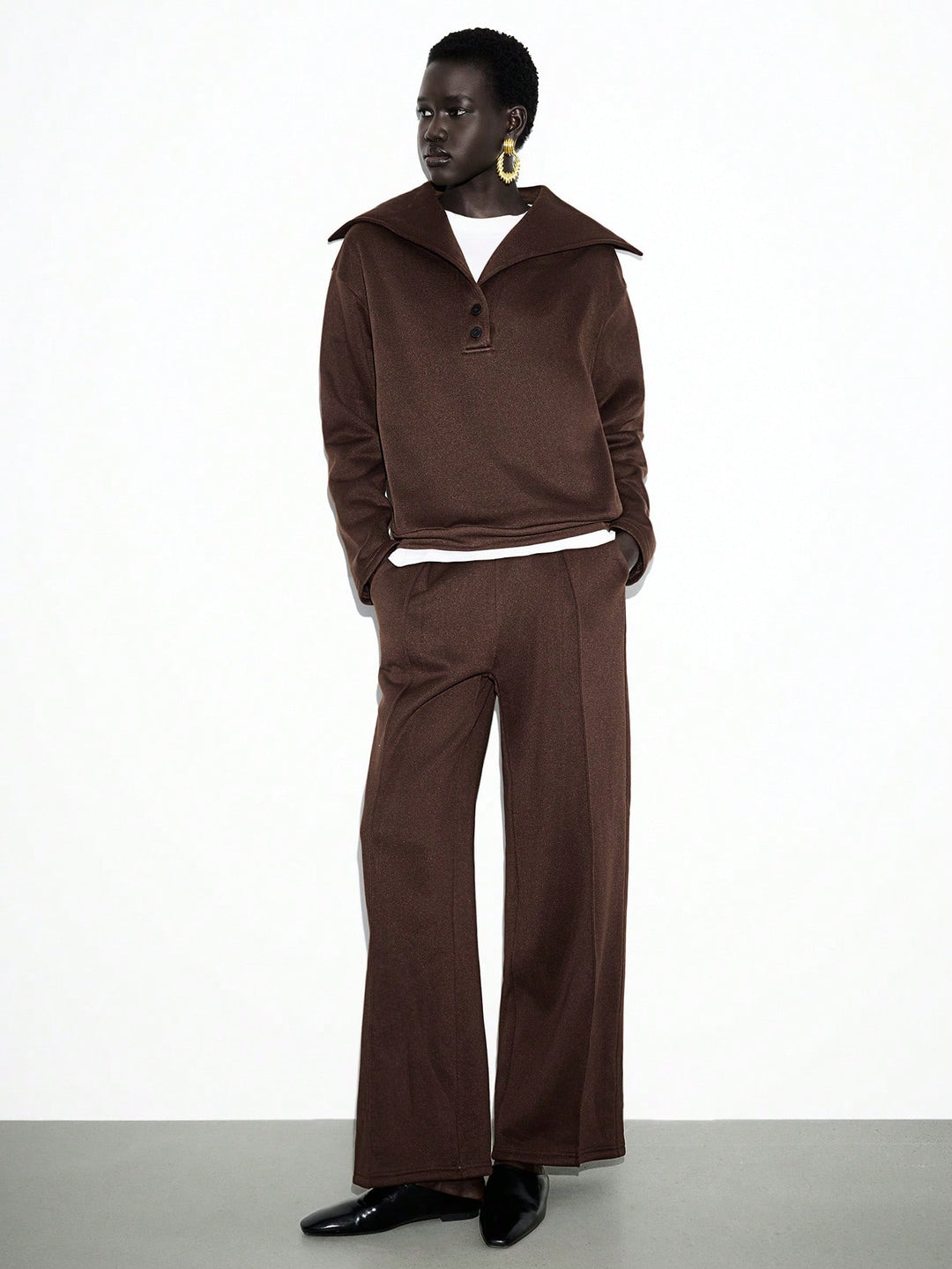 Bluză SHEIN, maro