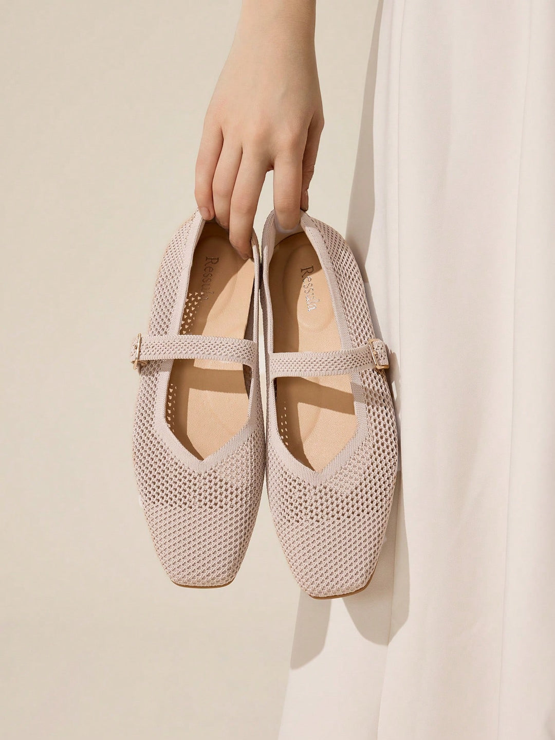 SHEIN balerina, bézs
