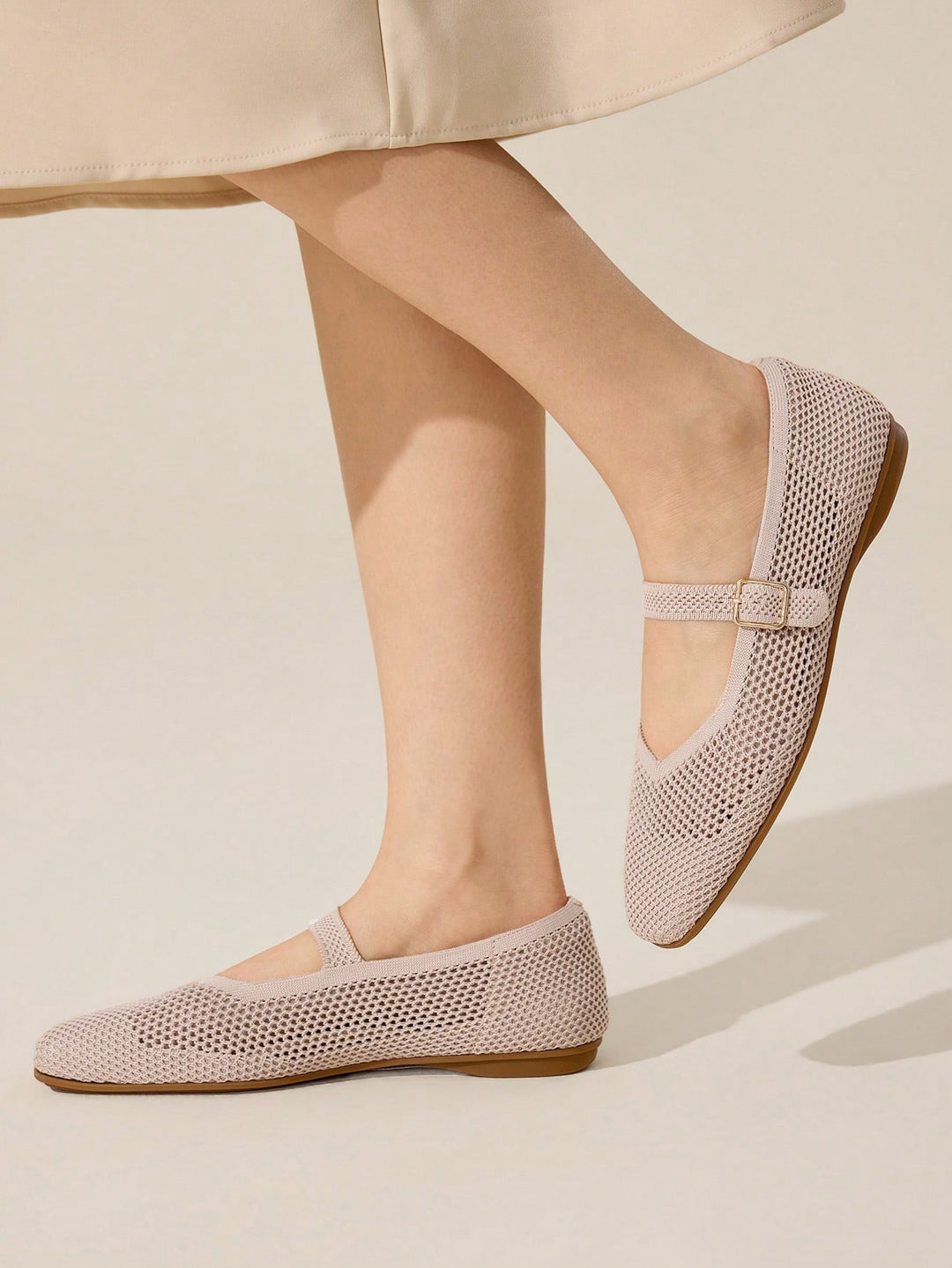 SHEIN balerina, bézs