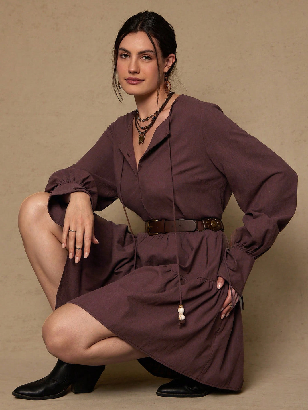Rochie SHEIN, maro