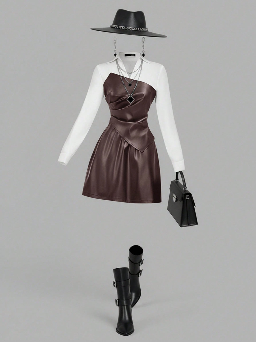Rochie SHEIN, maro