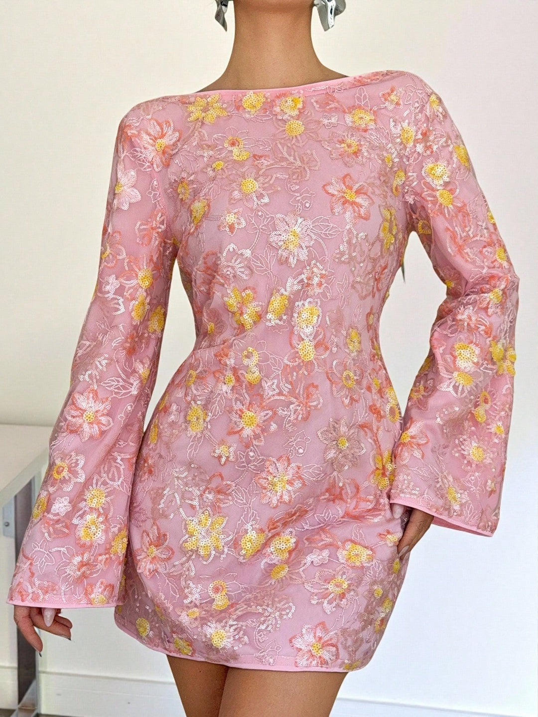 Rochie mini SHEIN, roz