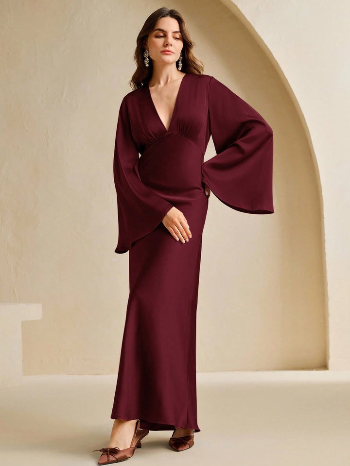 Rochie maxi SHEIN, vișiniu