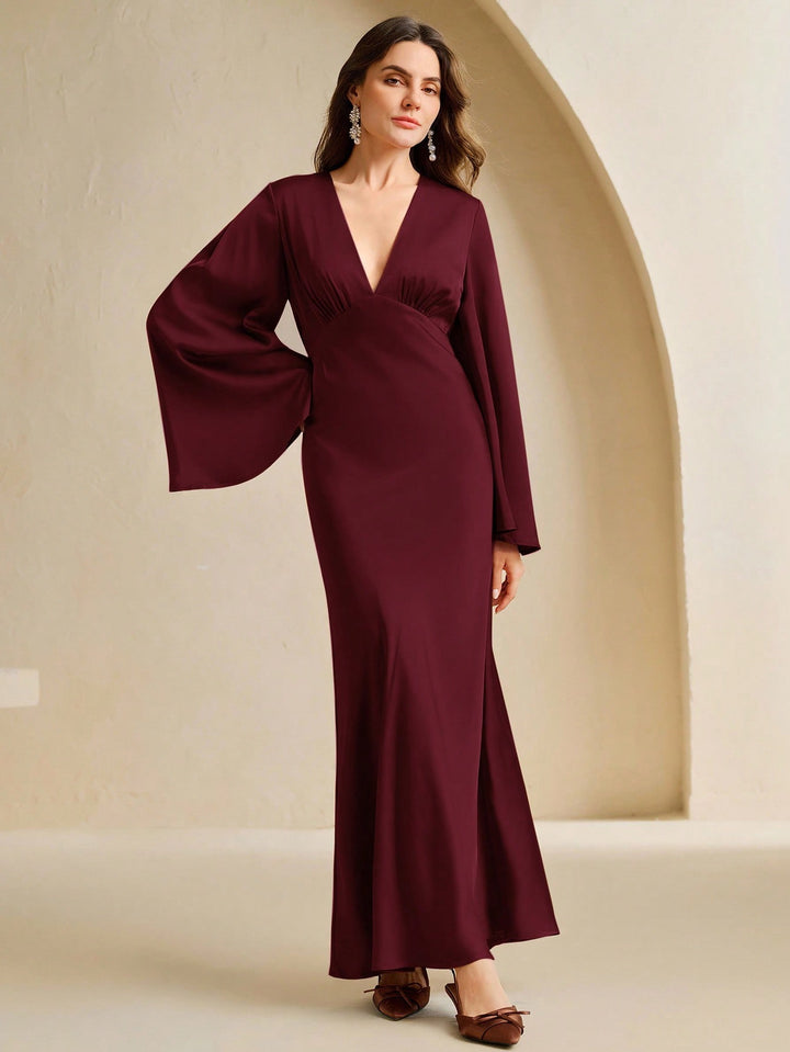 Rochie maxi SHEIN, vișiniu