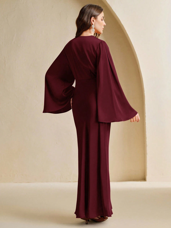 Rochie maxi SHEIN, vișiniu