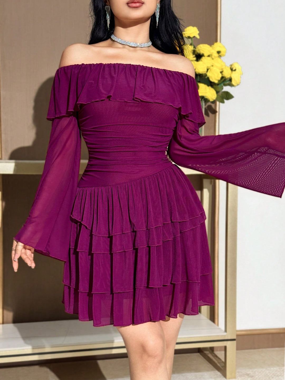 Rochie mini SHEIN, roz