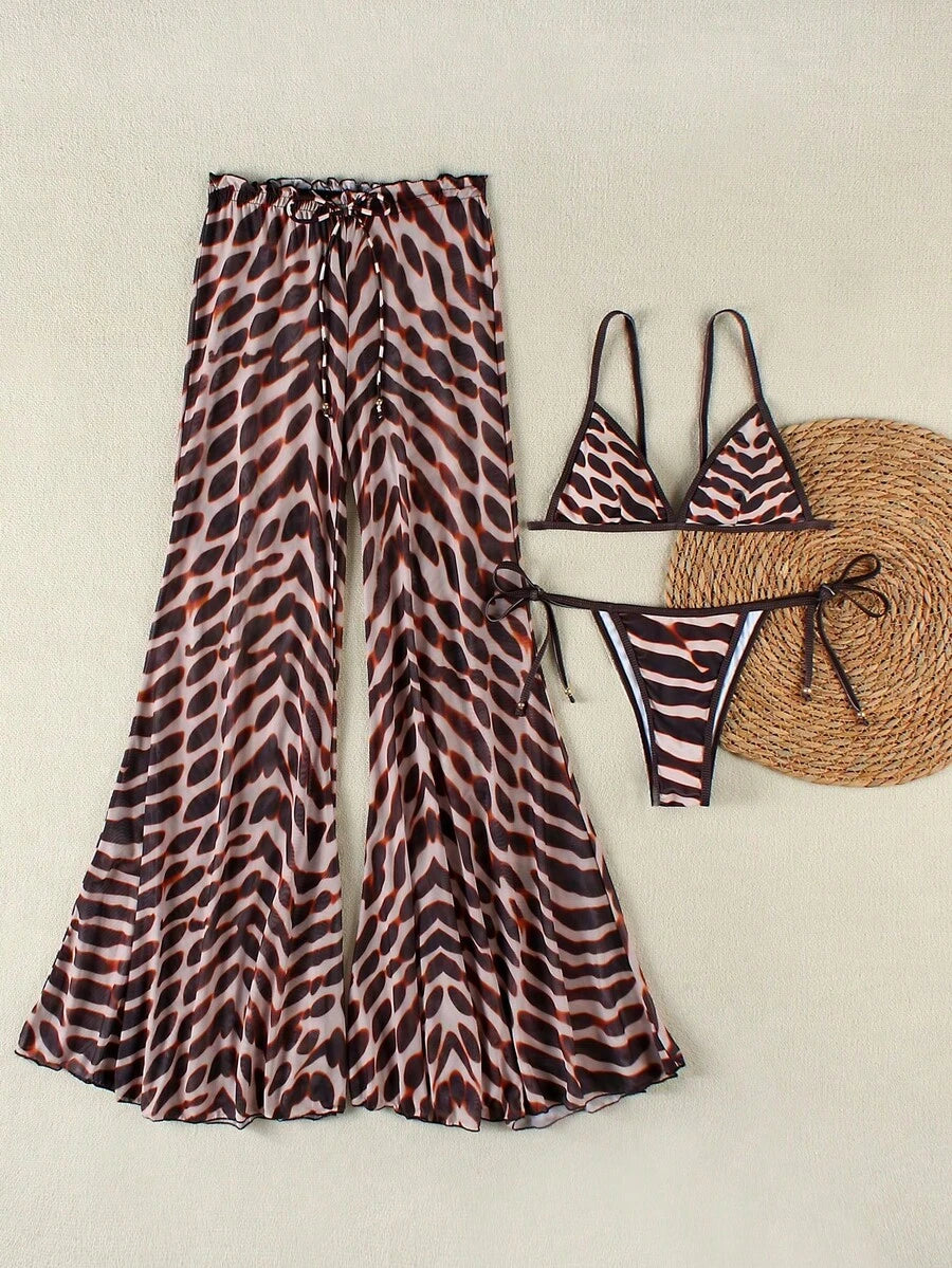 Set costum de baie SHEIN, mix culori