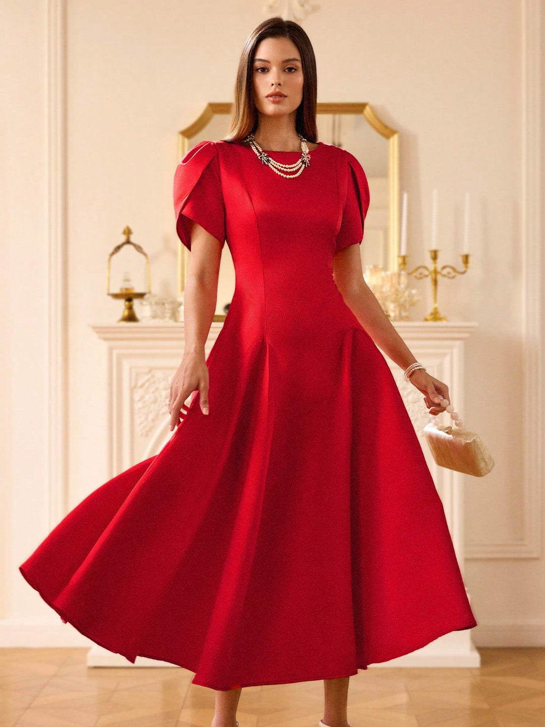Rochie maxi SHEIN, roșu
