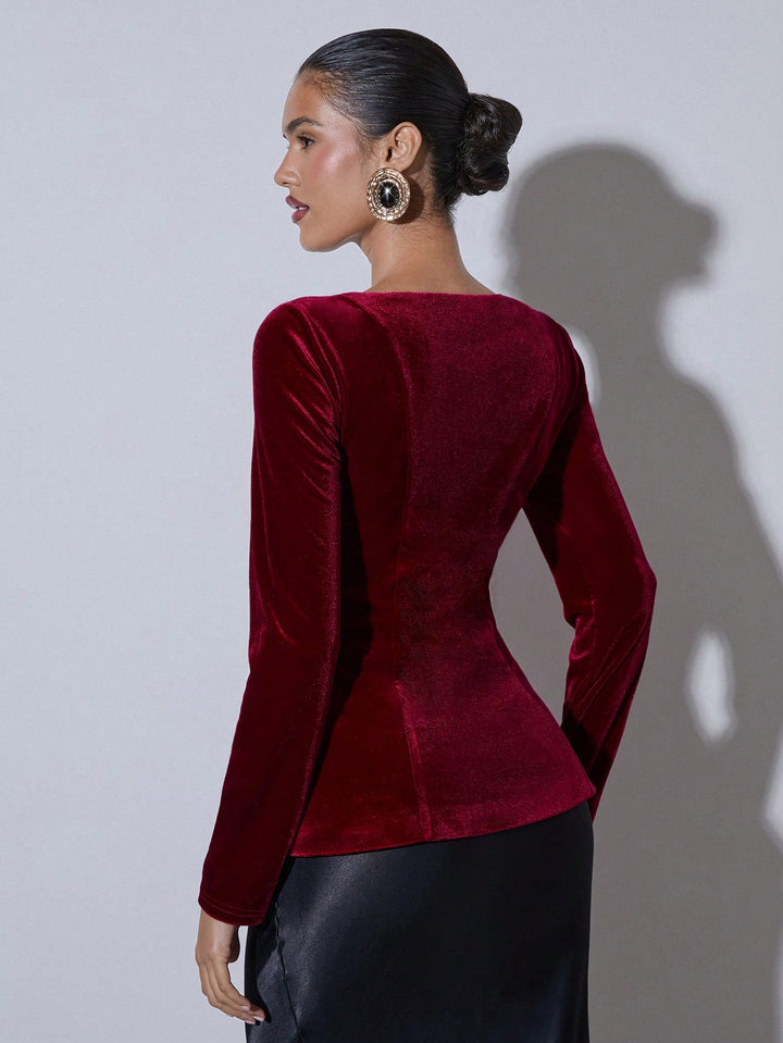 Top SHEIN, vișiniu