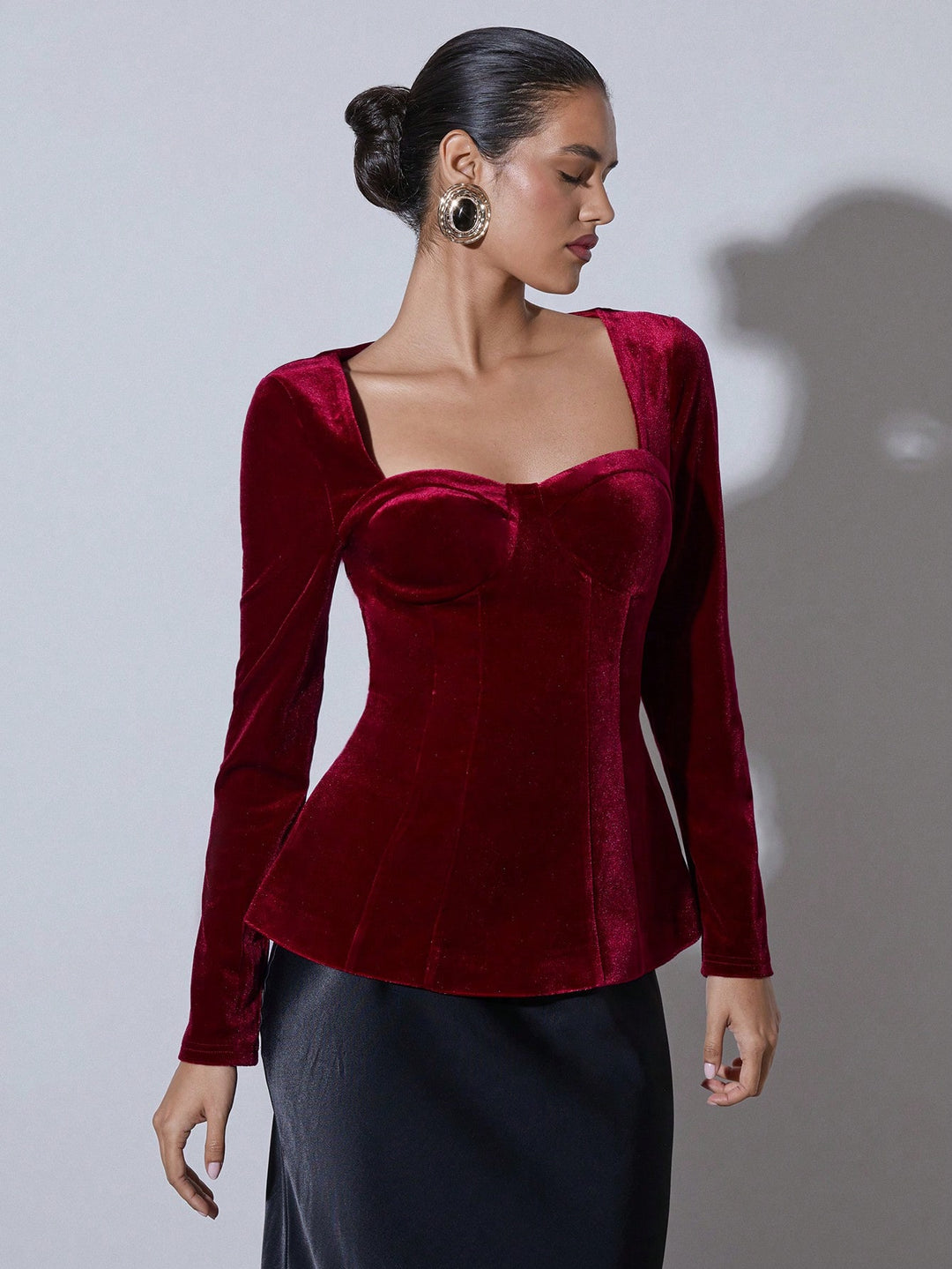 Top SHEIN, vișiniu