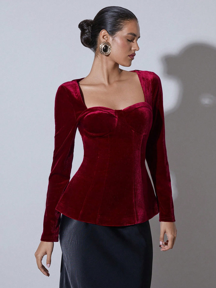 Top SHEIN, vișiniu