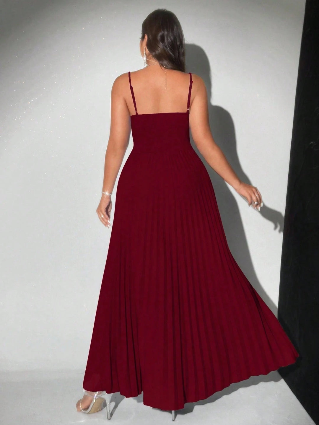 Rochie maxi SHEIN, vișiniu