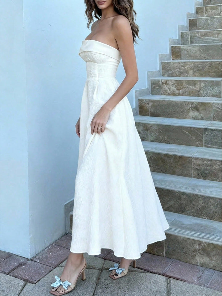 Rochie midi SHEIN, bej