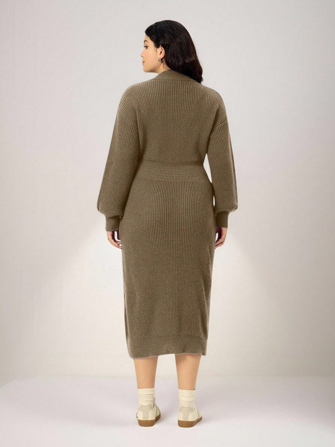 SHEIN maxi ruha, barna
