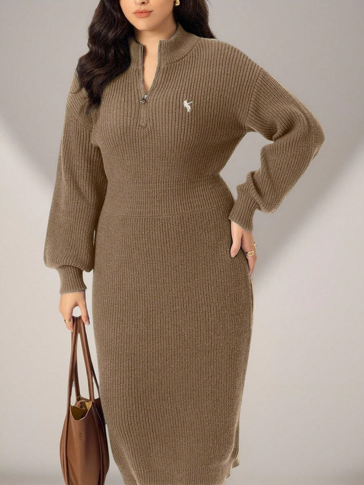 SHEIN maxi ruha, barna