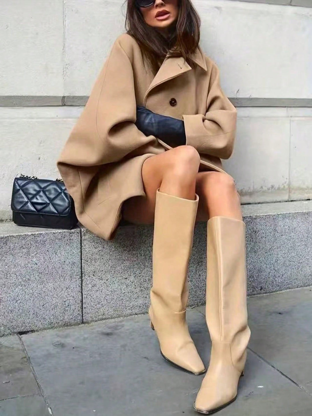 SHEIN kabát, khaki