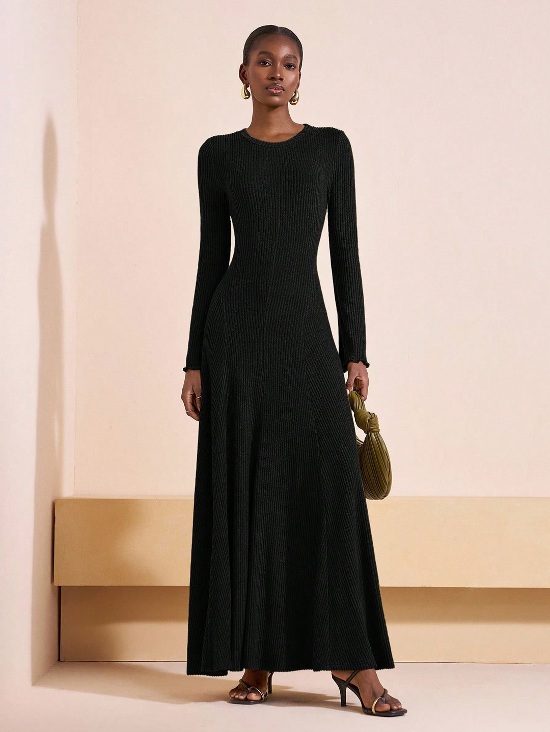 Rochie maxi SHEIN, negru