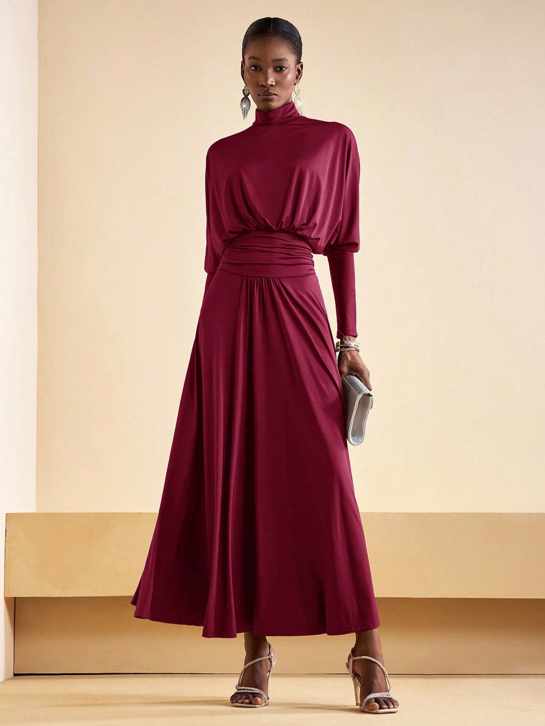 Rochie maxi SHEIN, vișiniu