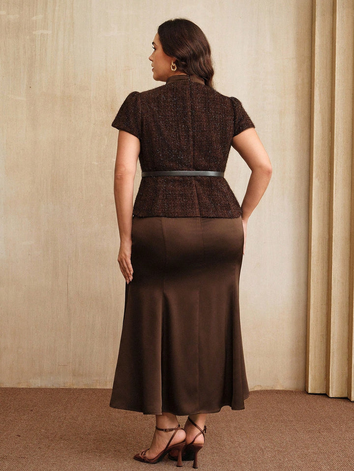 Rochie maxi SHEIN, maro