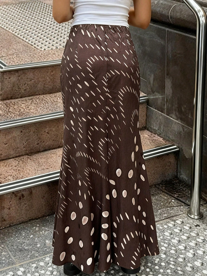 SHEIN maxi szoknya, barna