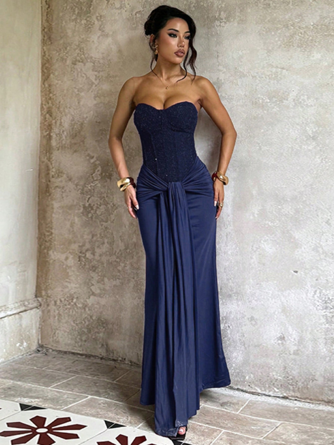 Rochie maxi SHEIN, albastru